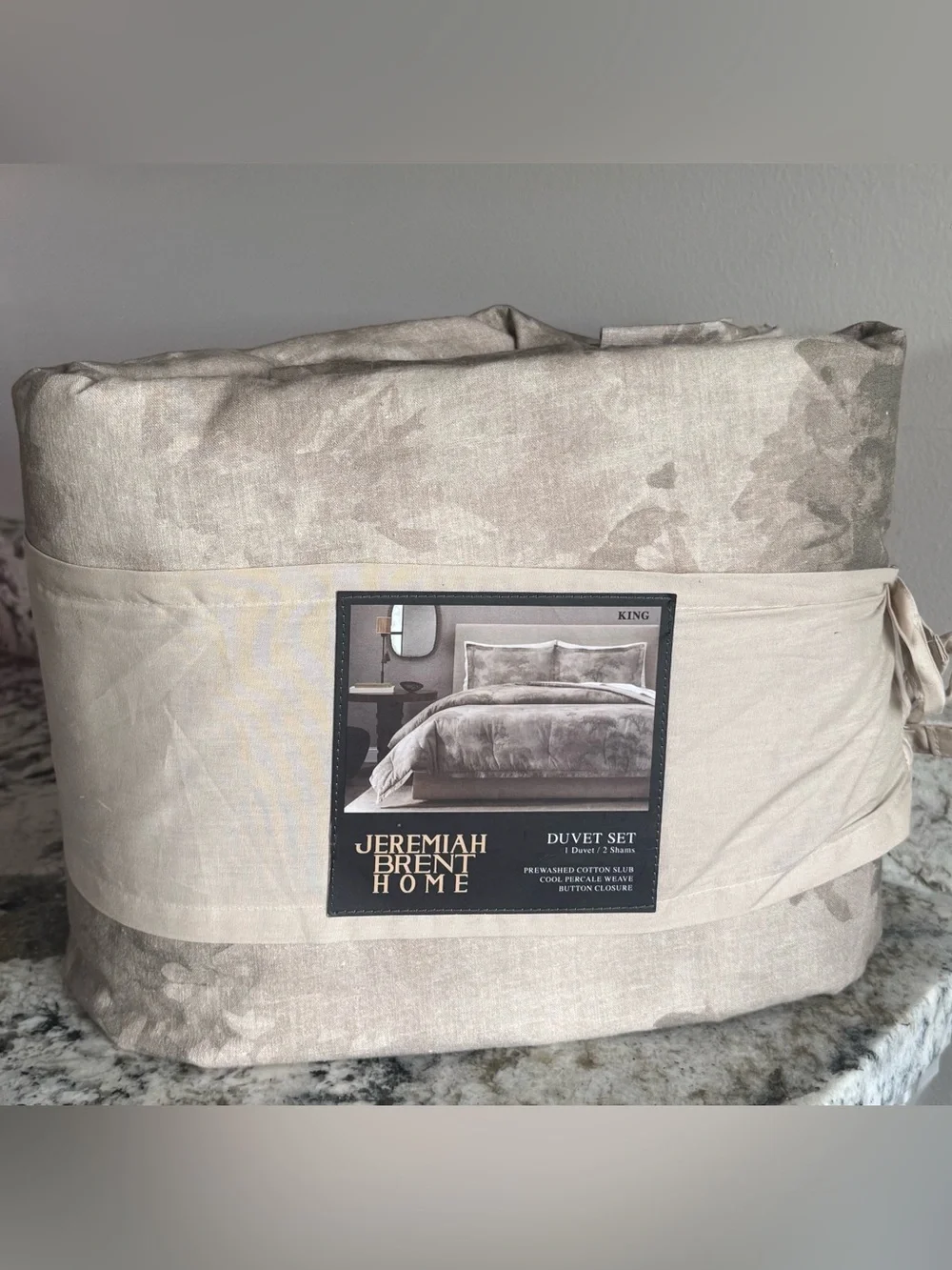 Jeremiah Brent Home 3pc Full/Queen 'Walk in the Woods' Cotton Duvet Set Brown